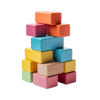 Building Blocks isolated on transparent background png