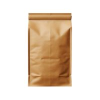 Brown paper pouch bag isolated on transparent background png