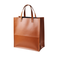 marron papier achats sac isolé sur transparent Contexte png