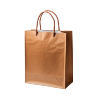 marron papier sac isolé sur transparent Contexte png