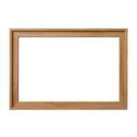 marron en bois horizontal Cadre isolé sur transparent Contexte png