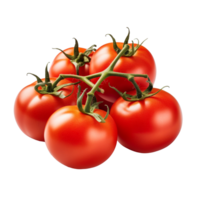 Bunch of fresh tomatoes isolated on transparent background png