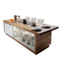 Captivating Kitchen Island isolated on transparent background png