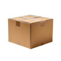 cardboard box package isolated on transparent background png