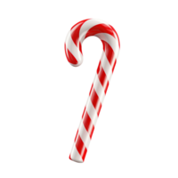 Christmas candy cane isolated on transparent background png