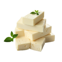 Cheese Feta isolated on transparent background png