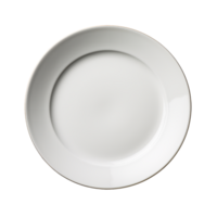 ceramic white plate isolated on transparent background png