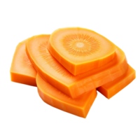 Carrot slice isolated on transparent background png