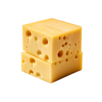 queijo cubo isolado em transparente fundo png