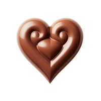 chocolate corazón aislado en transparente antecedentes png