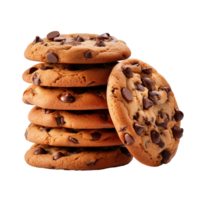 choco chip galletas aislado en transparente antecedentes png