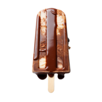 Chocolate popsicle ice cream isolated on transparent background png