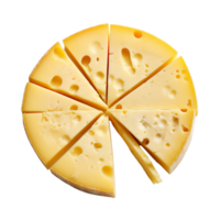 formaggio ruota isolato su trasparente sfondo png