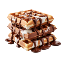 chocolate gofre aislado en transparente antecedentes png