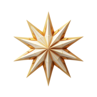 christmas star isolated on transparent background png