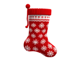 Christmas stocking isolated on transparent background png