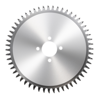 Circular steel saw blade isolated on transparent background png
