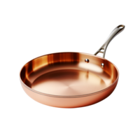 Copper pan isolated on transparent background png