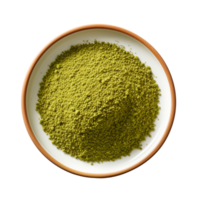 Coriander powder on a plate isolated on transparent background png