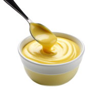 crema de mostaza aislado en transparente antecedentes png