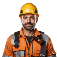 Construction Worker isolated on transparent background png