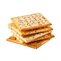 Cracker isolated on transparent background png