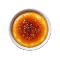 creme brulee top visie geïsoleerd Aan transparant achtergrond png