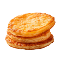 Crispy Pie Bread isolated on transparent background png