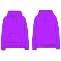 purple hoodie mockup illustration png