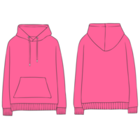 pink hoodie mockup illustration png