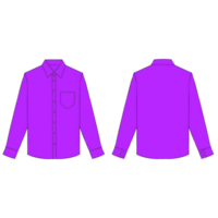 viola lungo manica pulsante camicia modello illustrazione png