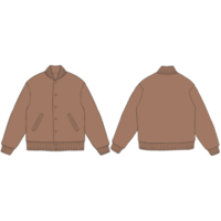 Licht braun Uni Bomber Jacke Attrappe, Lehrmodell, Simulation Illustration png