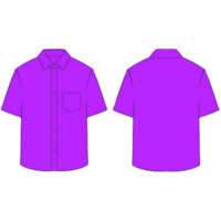 viola corto manica camicia vestito modello illustrazione png