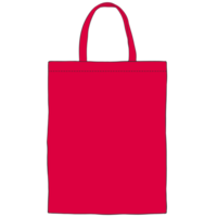 red tote bag mockup illustration png