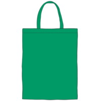 green tote bag mockup illustration png