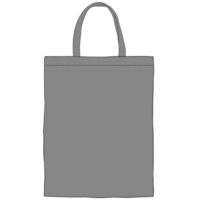 gray tote bag mockup illustration png