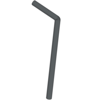 black plastic straw cartoon illustration png