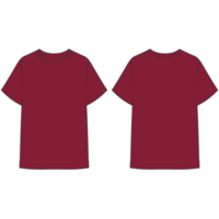 maroon tshirt mockup illustration png