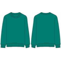 vert sweat-shirt maquette illustration png