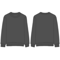 schwarz Sweatshirt Attrappe, Lehrmodell, Simulation Illustration png