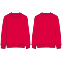 rood sweater mockup illustratie png