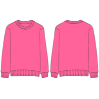 roze sweater mockup illustratie png