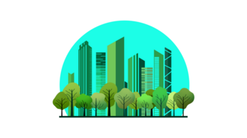 grön stad begrepp , grön stad med träd, ekologisk stad och miljö bevarande, eco vänlig, grön städer kampanj främja hållbar urban planera i ett jord dag tema png