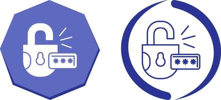 Unlock Icon Design vector