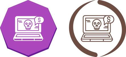 Online Fraud Icon Design vector