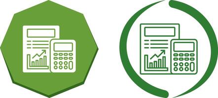 Calculating Icon Design vector