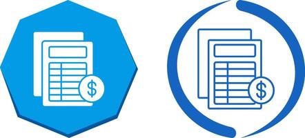 Invoice Icon Design vector