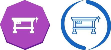 Work Bench Icon Design vector