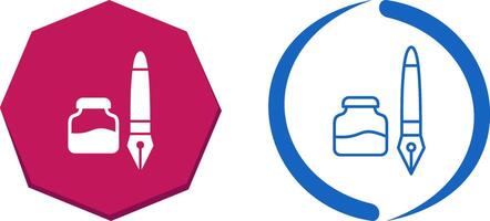 Ink and Pen Icon Design vector