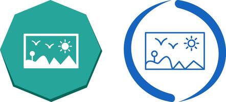 Painting Exhibit Icon Design vector